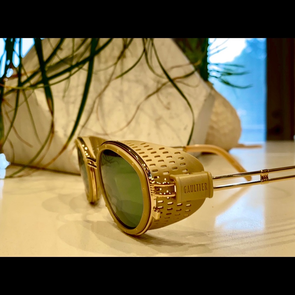 Jean Paul Gaultier - Gold Frame / Green Black Lens